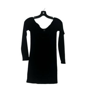 Forever 21 Small Dress Black Long Sleeve Knee Length